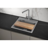 Кухонная мойка Granula Estetica ES-5201 5201, Алюминиум, алюминиум