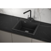 Кухонная мойка Granula Estetica ES-5201 5201, Чёрный, чёрный