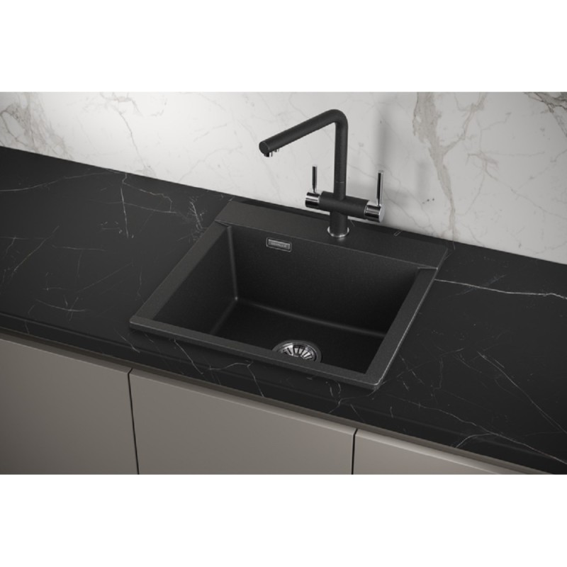 Кухонная мойка Granula Estetica ES-5201 5201, Чёрный, чёрный