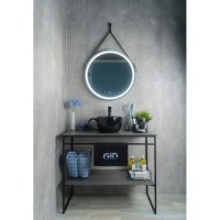 Раковина Gid Creativo Nc9077 52230, 40 см, фаянс, черная