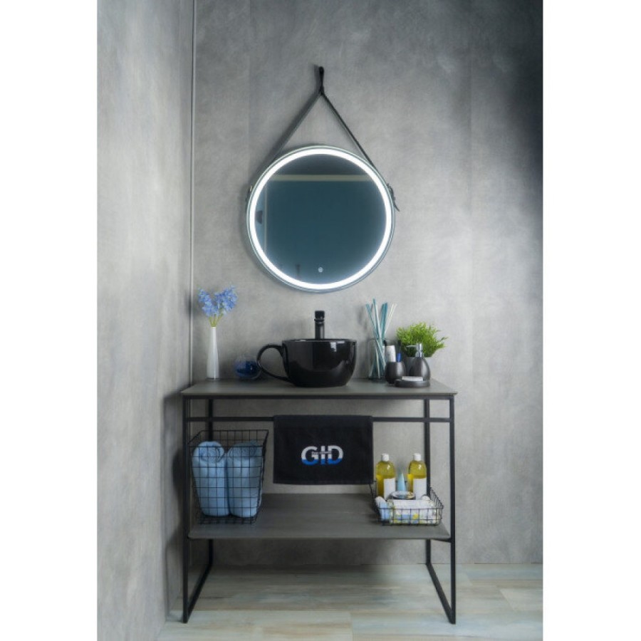 Раковина Gid Creativo Nc9077 52230, 40 см, фаянс, черная