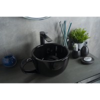 Раковина Gid Creativo Nc9077 52230, 40 см, фаянс, черная