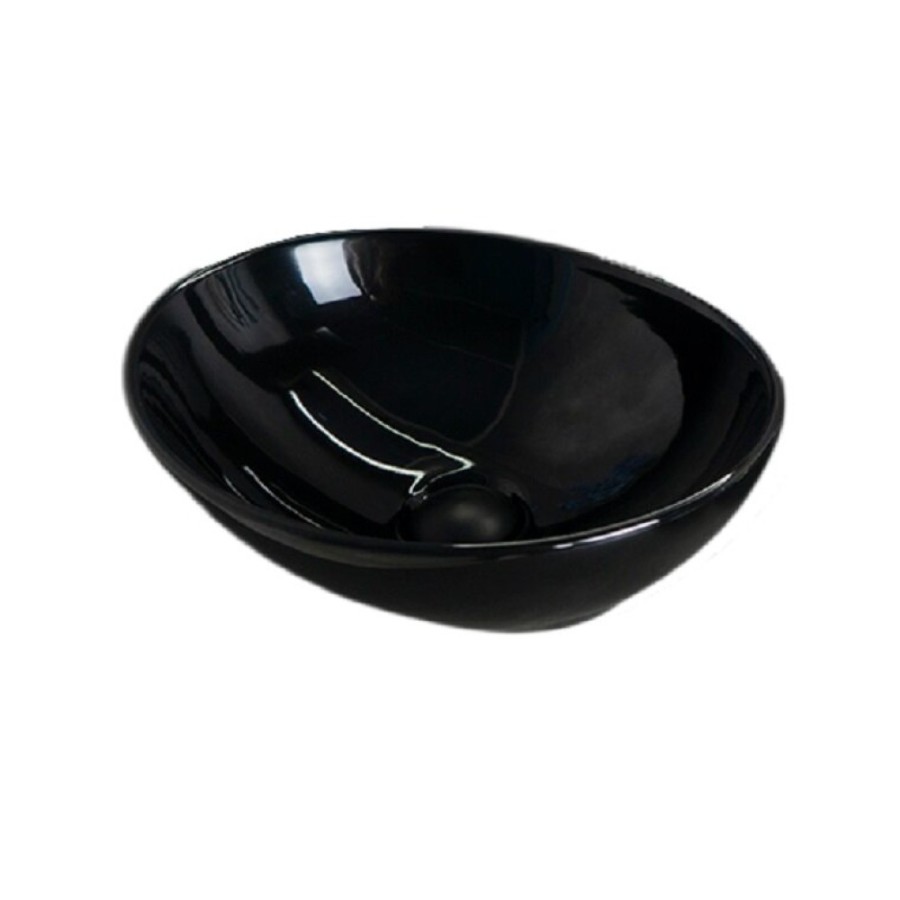 Раковина Gid Lago Nc920 52231, 41 см, фаянс, черная