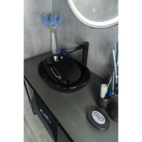 Раковина Gid Lago Nc920 52231, 41 см, фаянс, черная