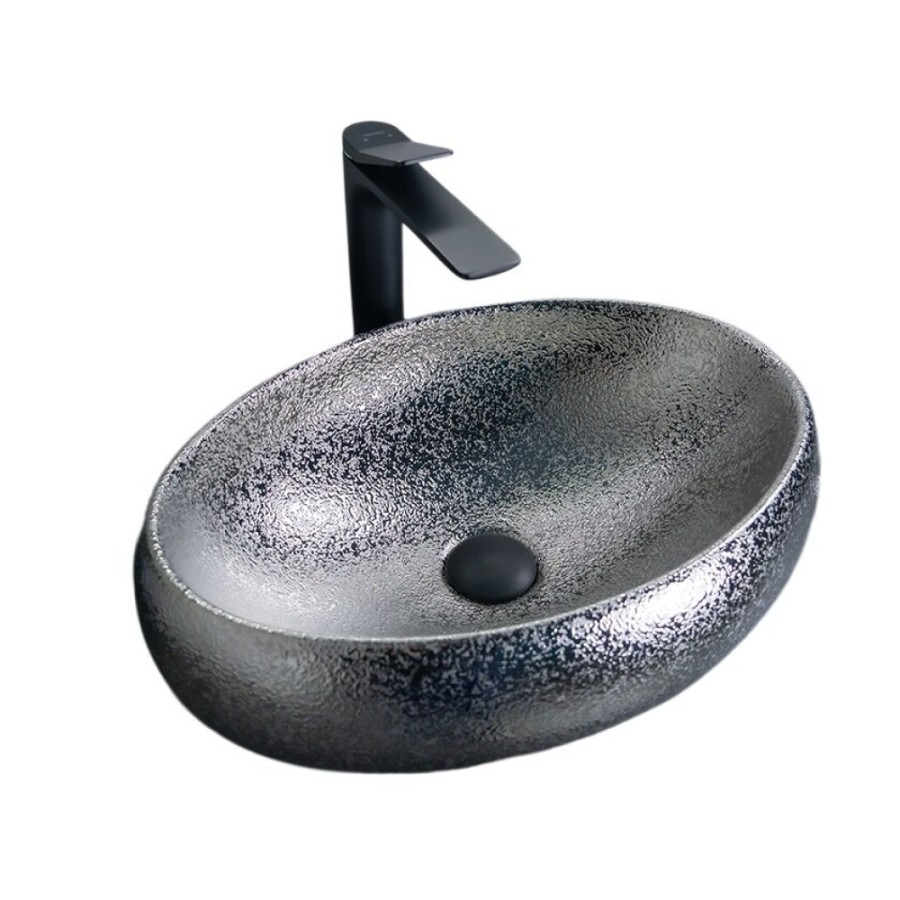 Раковина Gid Lago 9030s 52235, 48 см, фаянс, хром