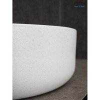 Раковина Gid Esfera N9013LS 52237, 40 см, фаянс, белая матовая/графит снаружи, красная матовая внутри