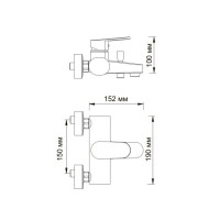 Смеситель для ванны WasserKRAFT DO 5301 с коротким изливом, хром