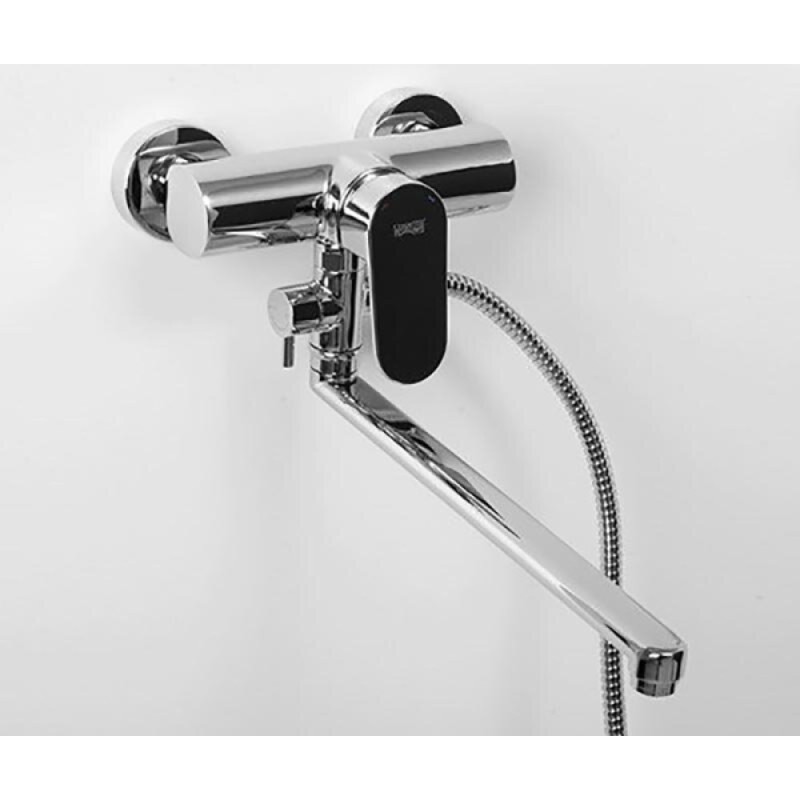 Смеситель WasserKRAFT 5302L для ванны и душа с длинным поворотным изливом, хром
