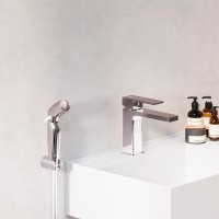 Смеситель для раковины Damixa Gala 530300000, с гигиеническим душем, цвет хром