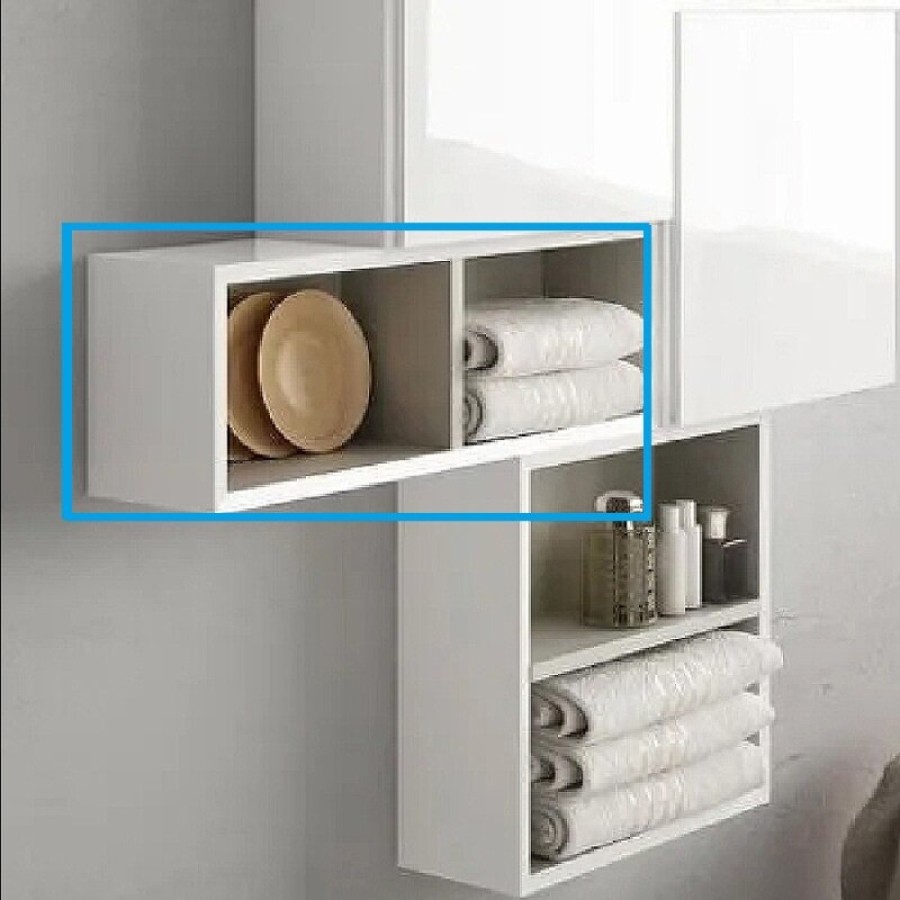 Шкаф подвесной Cezares 53133, 20 см, цвет Bianco lucido
