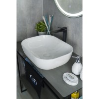 Раковина Gid Geometrico K397D9 53322, 50 см, фаянс, с донным клапаном, под камень глянцевая