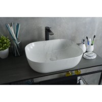Раковина Gid Geometrico K397D9 53322, 50 см, фаянс, с донным клапаном, под камень глянцевая