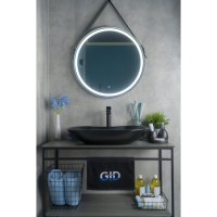 Раковина Gid Lago Bm9175 53333, 66 см, фаянс, черная матовая
