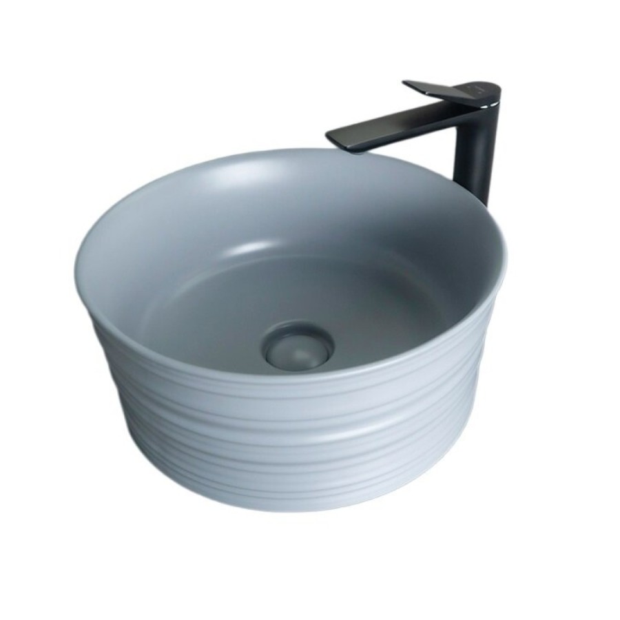 Раковина Gid Esfera Gm969 53335, 41 см, фаянс, серая матовая