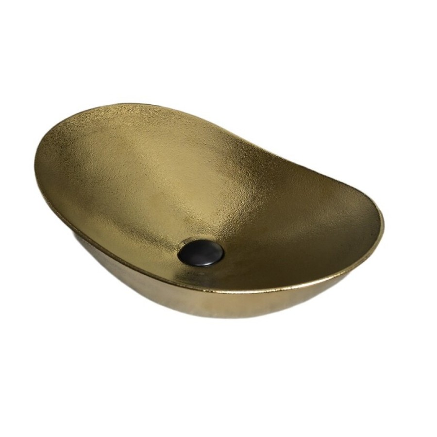 Раковина Gid Lago Gd9811 53340, 61 см, фаянс, золотая