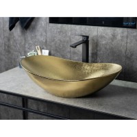 Раковина Gid Lago Gd9811 53340, 61 см, фаянс, золотая