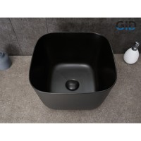 Раковина Gid Creativo N9301bg 53356, 36 см, фаянс, черный графит