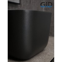 Раковина Gid Creativo N9301bg 53356, 36 см, фаянс, черный графит