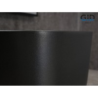 Раковина Gid Creativo N9301bg 53356, 36 см, фаянс, черный графит