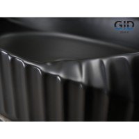 Раковина Gid Creativo Bm888 53358, 60 см, фаянс, черная матовая
