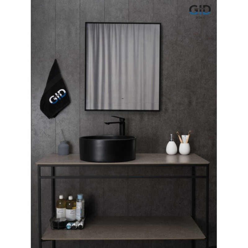 Раковина Gid Esfera Bm9011 53368, 40 см, фаянс, черная матовая