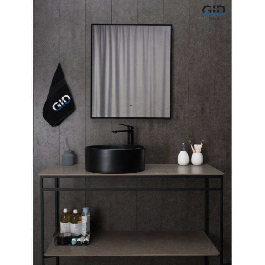 Раковина Gid Esfera Bm9011 53368, 40 см, фаянс, черная матовая