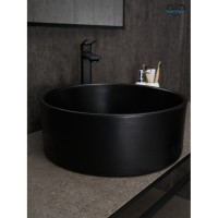 Раковина Gid Esfera Bm9011 53368, 40 см, фаянс, черная матовая