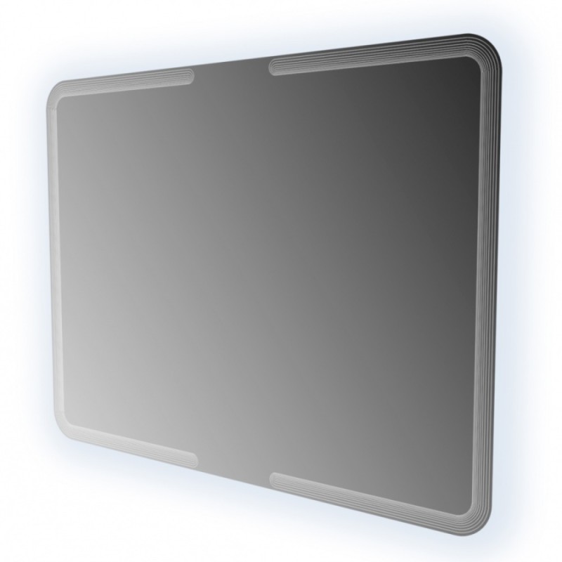 Зеркало Cezares со встроенной LED подсветкой, реверсивное, 120 x 90 см, белое, 54353