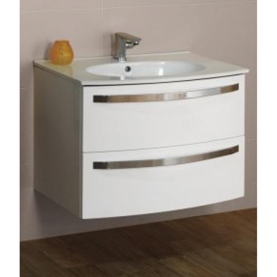 Тумба под раковину Cezares Comfort 54356, 75 см, подвесная, белый