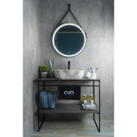 Раковина Gid Geometrico K397G125 54402, 50 см, фаянс, с донным клапаном, под камень глянцевая