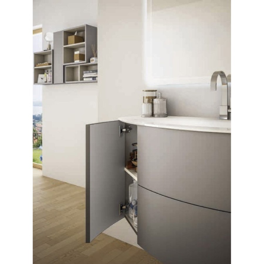 Тумба под раковину Cezares Eden 54407 121 см подвесная, цвет grigio talpa opaco