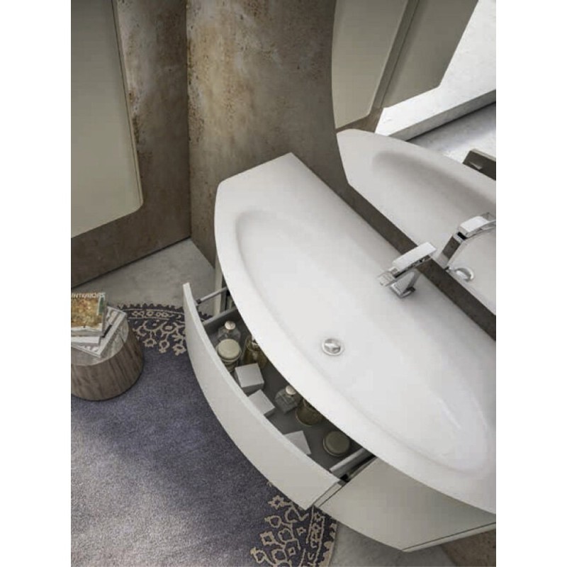 Тумба под раковину Cezares Eden 54417 121 см подвесная, цвет grigio natura