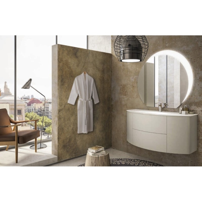 Тумба под раковину Cezares Eden 54417 121 см подвесная, цвет grigio natura