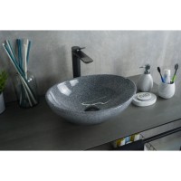 Раковина Gid Lago Mnc331 54430, 41 см, фаянс, с донным клапаном, под камень глянцевая