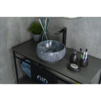 Раковина Gid Esfera Mnc481 54433, 32 см, фаянс, с донным клапаном, под камень