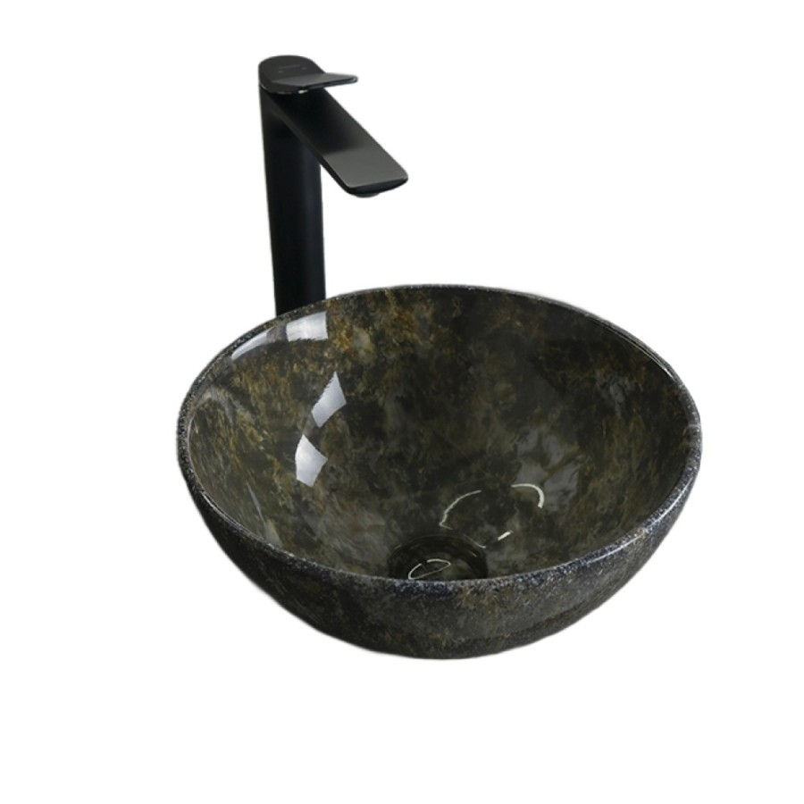 Раковина Gid Esfera Mnc486 54434, 32 см, фаянс, с донным клапаном, под камень