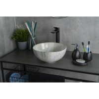 Раковина Gid Esfera Mnc487 54435, 32 см, фаянс, с донным клапаном, под камень