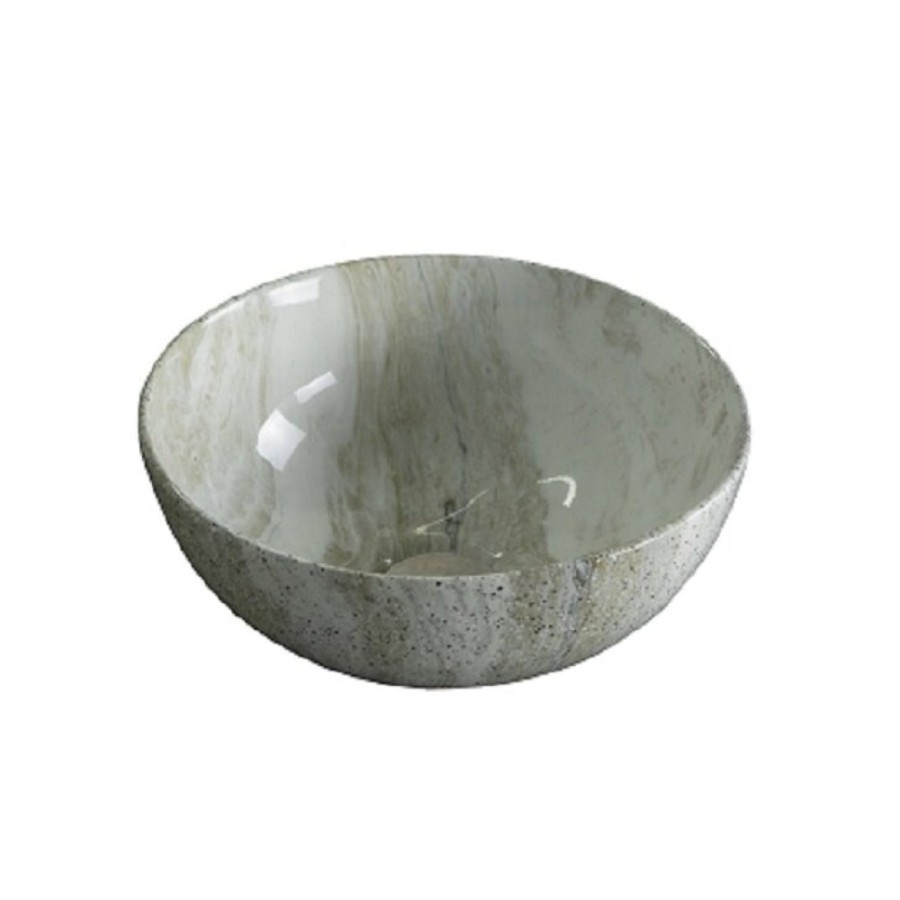 Раковина Gid Esfera Mnc487 54435, 32 см, фаянс, с донным клапаном, под камень