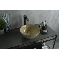 Раковина Gid Esfera Mnc488 54436, 32 см, фаянс, с донным клапаном, под камень