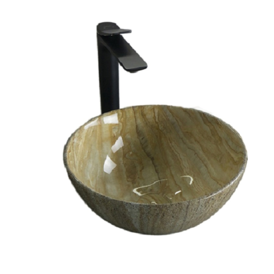 Раковина Gid Esfera Mnc488 54436, 32 см, фаянс, с донным клапаном, под камень