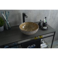 Раковина Gid Esfera Mnc489 54437, 32 см, фаянс, с донным клапаном, под камень