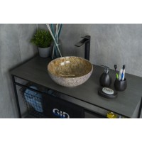 Раковина Gid Esfera Mnc489 54437, 32 см, фаянс, с донным клапаном, под камень