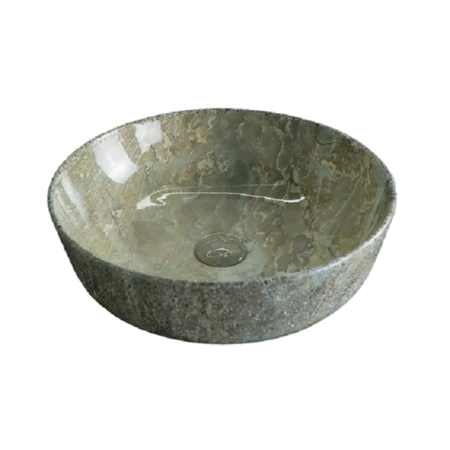 Раковина Gid Esfera Mnc498 54438, 41 см, фаянс, с донным клапаном, под камень глянцевая