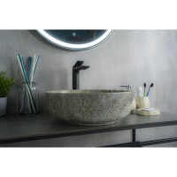 Раковина Gid Esfera Mnc498 54438, 41 см, фаянс, с донным клапаном, под камень глянцевая