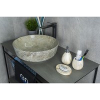 Раковина Gid Esfera Mnc498 54438, 41 см, фаянс, с донным клапаном, под камень глянцевая
