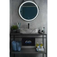 Раковина Gid Geometrico Mnc597 54458, 50 см, фаянс, с донным клапаном, под камень глянцевая