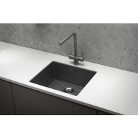 Кухонная мойка Granula 54 см, нержавеющая сталь, PVD графит матовый