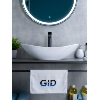 Раковина Gid Lago Ws9811 54468, 61 см, фаянс, белая под камень