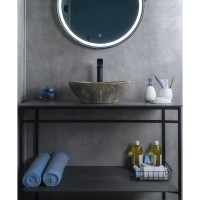 Раковина Gid Lago Mnc138T 54472, 41 см, фаянс, с донным клапаном, под камень глянцевая