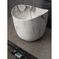 Раковина Gid Creativo Mnc9303 54479, 36 см, фаянс, с донным клапаном, под камень матовая
